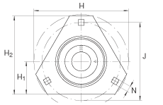 軸承座單元 RALTR25, 帶三個螺栓孔的法蘭的軸承座單元,鋼板, 偏心鎖圈, P型密封,無再潤滑結(jié)構(gòu) 軸承座單元 RALTR25, 帶三個螺栓孔的法蘭的軸承座單元,鋼板, 偏心鎖圈, P型密封,無再潤滑結(jié)構(gòu)